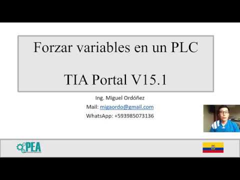 TIA Portal 7: Forzar valores en un PLC