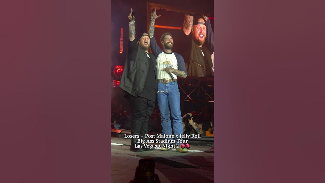 Post Malone x Jelly Roll singing 'Losers' LIVE… chills 🥶