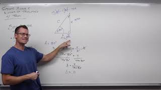 Finding Sides and Angles with Right Triangle Trigonometry (Precalculus - Trigonometry 31) by Professor Leonard 18,140 views 2 years ago 42 minutes