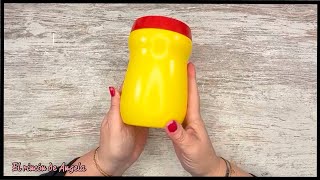 Que hacemos con este bote de plastico?? ♻️DIY manualidades