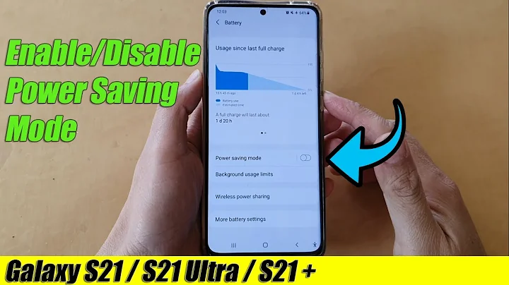 Galaxy S21/Ultra/Plus: How to Enable/Disable Power Saving Mode