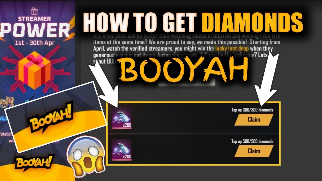 how to get diamonds in free fire booyah app - Diamonds Details in