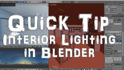Quick Tip for Interior Lighting in Blender