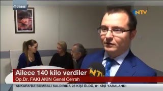 Op. Dr. Fakı AKIN - Bir ailenin obezite cerrahisi ile deneyimleri (NTV Ana Haber 18-02-2016)