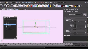 Maya Waterflow Tank Simulation: Test 1