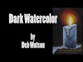 How To Paint Dark Watercolor Backgrounds - Wet on Wet For Glowing Watercolors