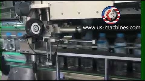 Pure water bottle body sleeve shirnking labeling machine automatic sleeving labeling line