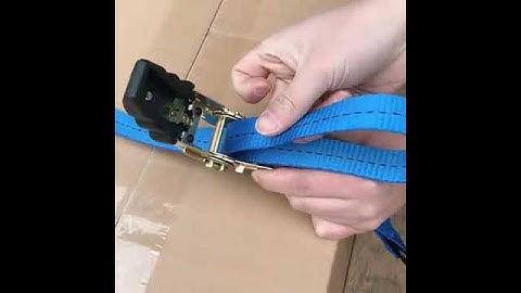 How to use ratchet strap without Hook