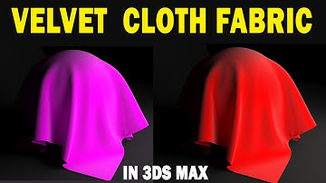 Velvet cloth fabric material | V-ray material | 3ds max