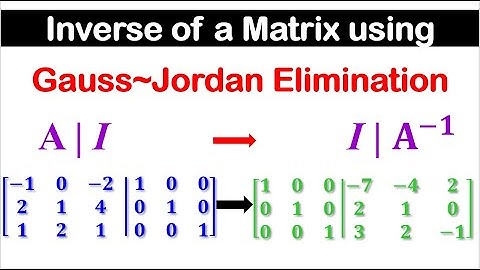 Inverse of a matrix using Gauss~Jordan Elimination - #2