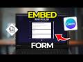 How to Add and Embed a Form on a Canva Website | Tutorial 2026