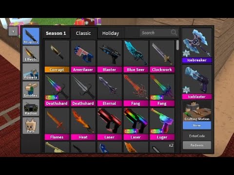 MURDER MYSTERY 2 GODLIES INVENTORY STACKED (8,000+ VALUE!)