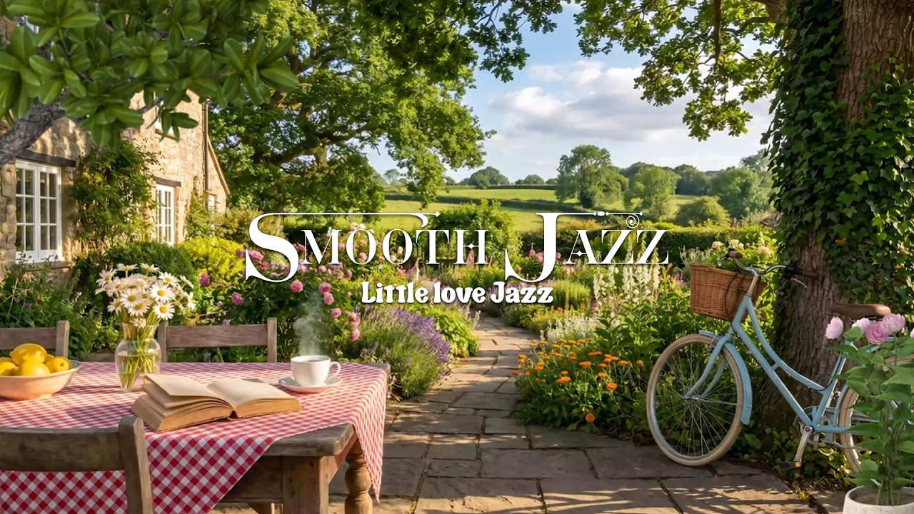 🌿 Morning Garden Jazz by the Countryside ☕ Relaxing Music for Reading, Focus & Peaceful Moments