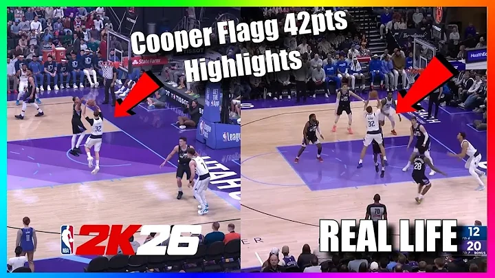 NBA 2K26 looks like real life 😮‍💨🔥 (Cooper Flagg 42pt game edition)
