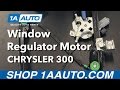 How to Replace Front Window Regulator Motor 05-10 Chrysler 300