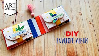 Envelope Album Tutorial | Envelope scrapbook | Homemade Gift| DIY Envelope mini Album @VENTUNOART