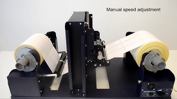 Longitudinal Label slitter & rewinder video