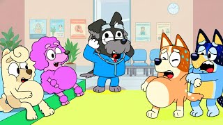 MOMMY BLUEY Gets Pregnant! DOCTOR... Please Help??? | Bluey Funny Animation