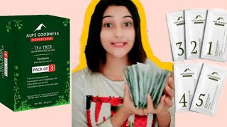 Alps Goodness Tea facial Review + demo | Affordable and Best facial kit #skincare#teenager