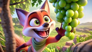 Grapes are sour || greedy fox 🦊 || jungle stories for kids || hindi moral stories for kids|| xidds
