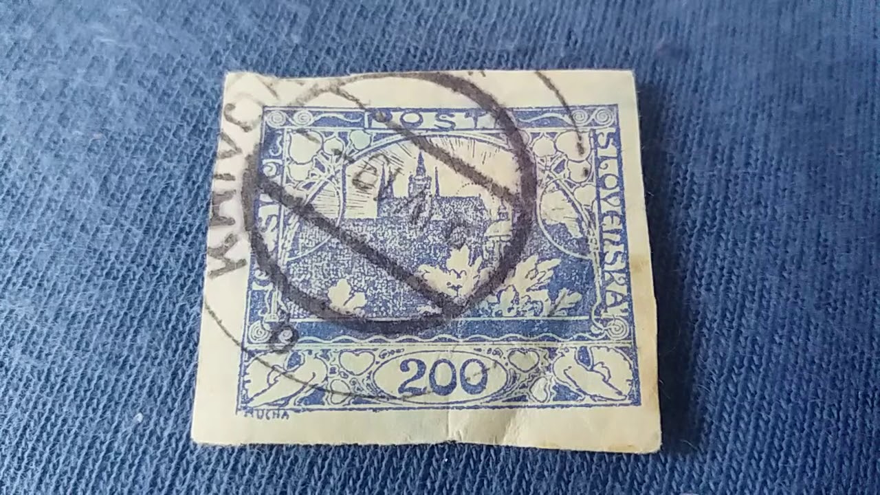 SLOVENSKA Old Postage Stamp 200