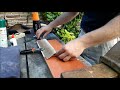 Como hacer una funda de PVC How to make a PVC knife sheath