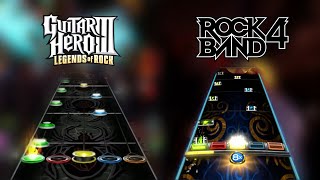 &quot;F.C.P.R.E.M.I.X.&quot; Chart Comparison (Expert Guitar) - Guitar Hero 3 / Rock Band 4 DLC