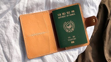 여권 케이스 ✈️ 만들기 (무료 PDF 패턴) / 가죽공예