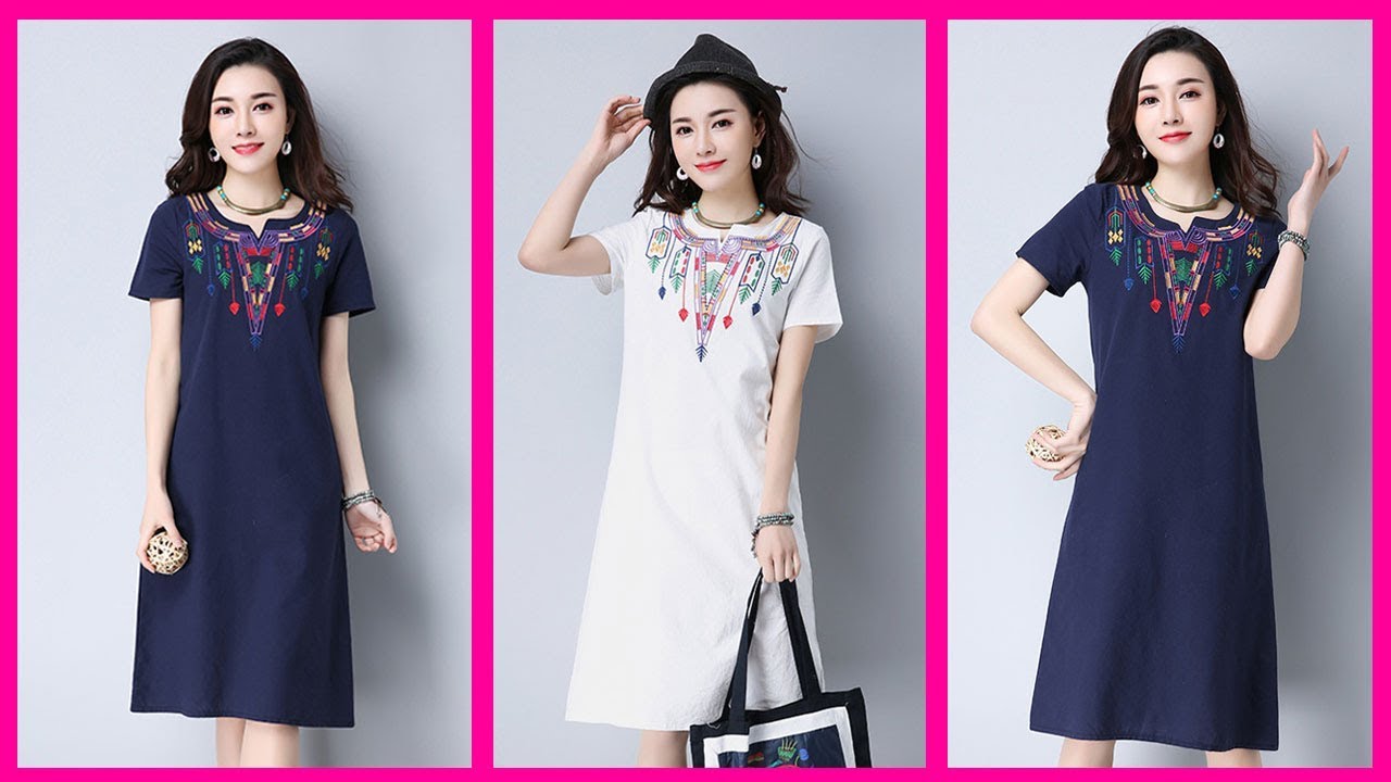 New Party Wear Embroided Dresses 2018 Machine Embroidery Dresses