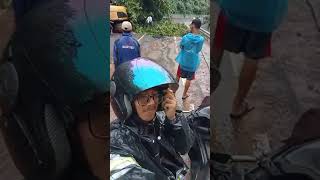 Rute pelabuhan kiara dua sementara tidak bisa dilalui banyaknya longsoran tgl 18-1-2024