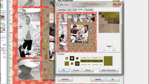 Adding Photo Mats with MemoryMixer Digital Scrapbooking Software