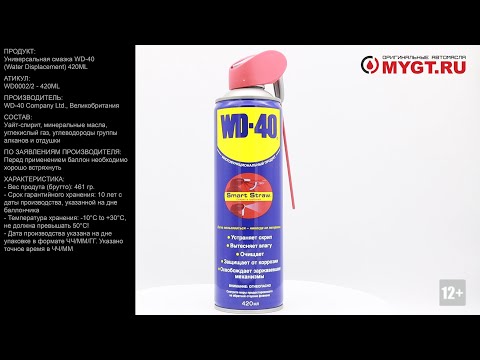 Универсальная смазка WD-40 (Water Displacement) 420ML WD00022 #ANTON_MYGT