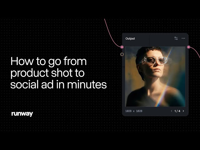 How to Go from Product Shot to Social Ad in Minutes | Runway