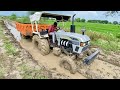 My Eicher 485 Stuck again in Muddy Road on Nahar खाद डालने गये और एक बार फिर फ़स गया