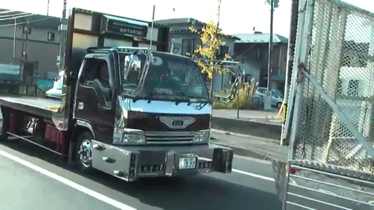 デコトラ 積載車軍団 爆音走行 Youtube