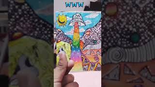 Psychedelic trippy art❤ #shorts