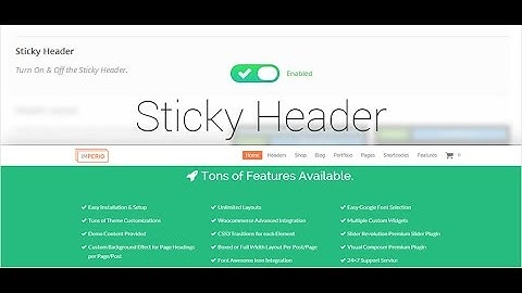 Sticky Navigation Tutorial (Fixed Position CSS + JavaScript / jQuery and with scrolling animation)