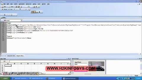 QTP Online Training for Beginners | Reusable Actions| hp training courses | H2KInfosys