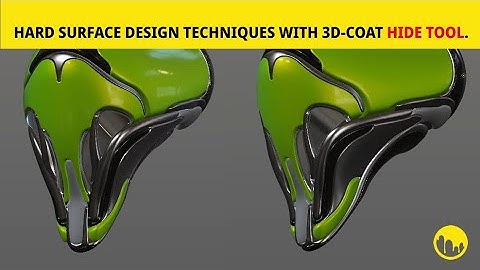 Hard surface design techniques with 3d-coat hide tool