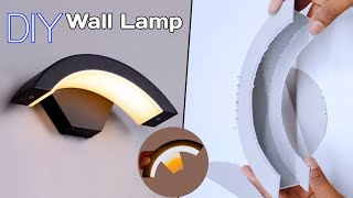 How To Make Wall Light Led Single Curved Design Indoor Wall Lamp Diy Simple Design Light Diy Project