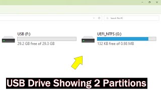 How to fix USB Drive Showing 2 Partitions | pen drive showing two drives screenshot 3