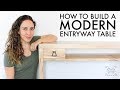 Making an Entryway Table // Live-edge shelf // Box Joint // Drawer