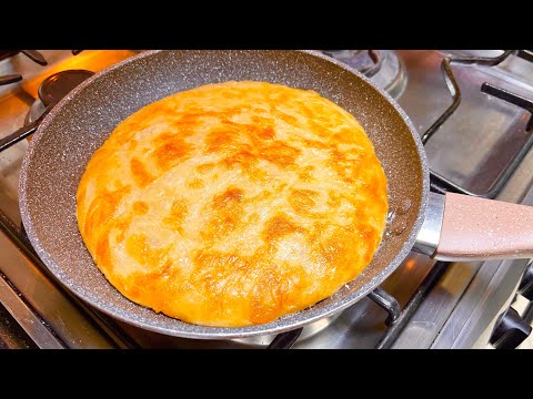 الفطير المشلتت في الطاسة بدون فرن مورق وجميل بأسهل طريقة فرد بدون خطوات كتير ولا اختراعات وتعقيدات