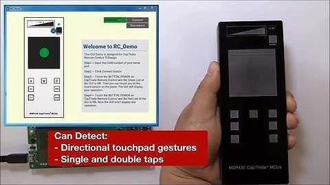 Capacitive touch-enabled remote control with CapTIvate technology