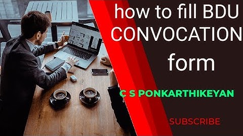 how to fill BHARATHIDASAN UNIVERSITY convocation form // explanation in தமிழில்