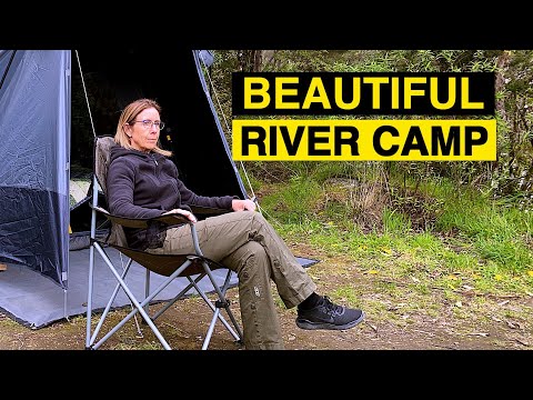 SOLO camp and cooking at river 🌲🌳🏕🌲🌳