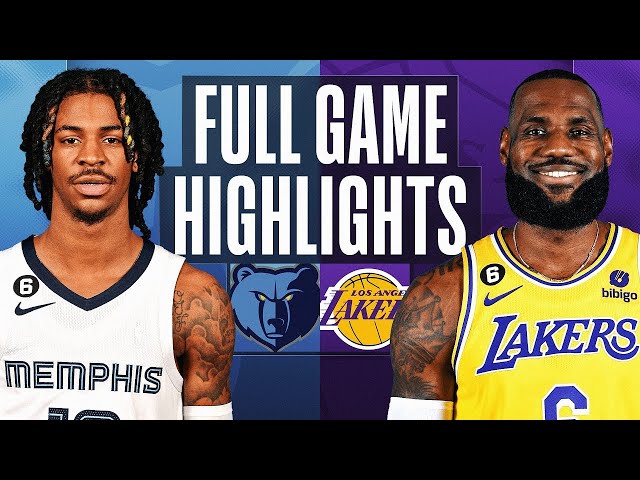 Los Angeles Lakers vs Memphis Grizzlies Full Game Highlights