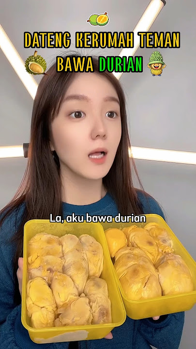 #pov : kerumah temen yang gak suka durian..