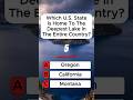 Which U.S. State Is Home To The Deepest Lake In The Entire Country? 🌊 #shorts #quiz #usa