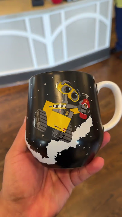 🤖 WALL-E and Eve Mug Spotted at Disneyland! #WALLE #DisneyMerch #Disneyland